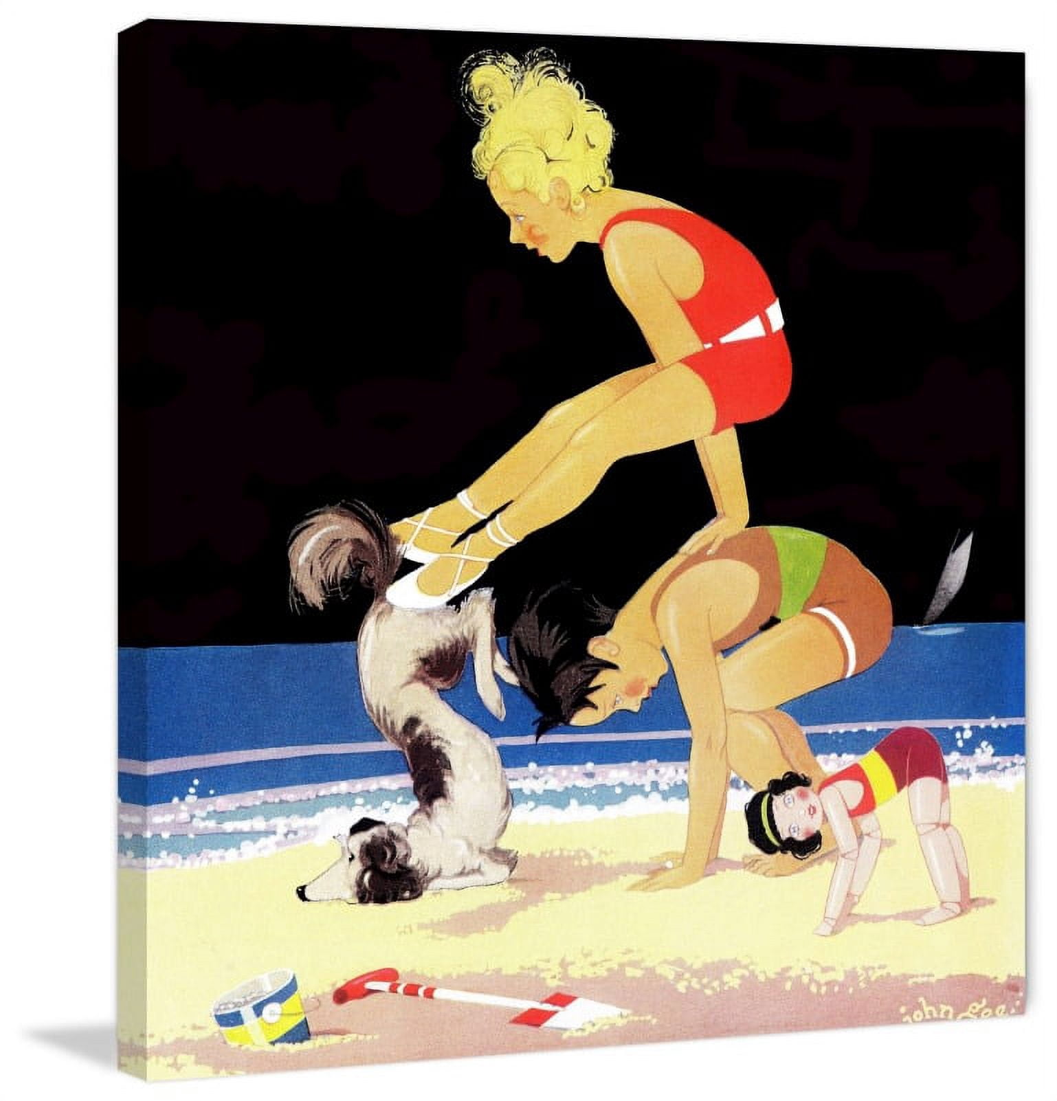 Marmont Hill "Gymnastics" by Curtis Painting Print on Canvas