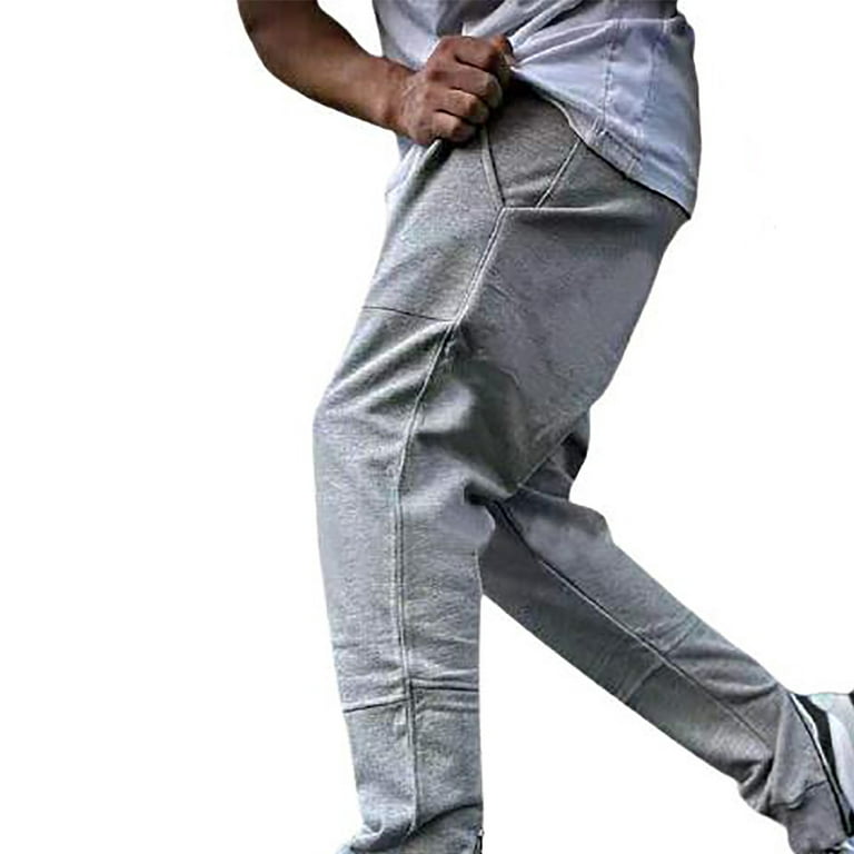 YWDJ Joggers for Men Cargo Men Fashion Casual Loose Sweatpants Long Pants  Gray S 