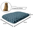 thumbnail image 2 of Retro Pet Bed, Vintage Geometric Arrangement with Rhombuses and Star Shapes Illustration, Resistant Pad for Dogs and Cats Cushion with Removable Cover, 24" x 39", Dark Blue Pale Blue, by Ambesonne, 2 of 4