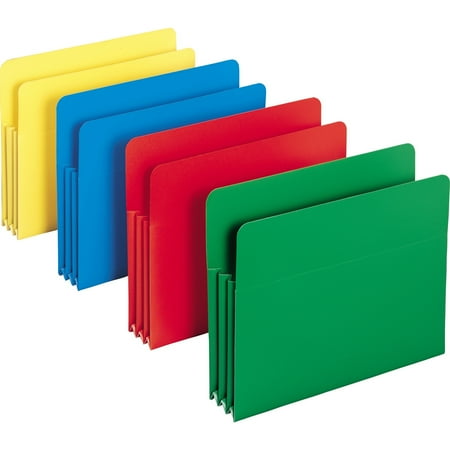 - Smead Poly File Pocket, Straight-Cut Tab, 3-1/2