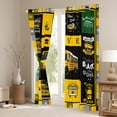 thumbnail image 3 of Manfei Cartoon School Bus Black Out Curtains, Transportation Vehicle Curtains Pack of 2 (42x63 Each), Yellow Public Truck Bedroom Curtains, Curtains and Drapes Home Decor, 3 of 6