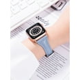 thumbnail image 6 of ALMNVO Leather Band Compatible Apple Watch Bands 40mm 44mm 38mm 42mm 41mm 45mm Women, Slim Genuine Leather iWatch Bands Replacement for Apple Watch Series 7 45 mm & Series 6 5 4 3 2 1, 6 of 9