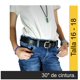 thumbnail image 1 of CINTURON PARA NIÑAS TALLA 16 - 18  BASICO (CUERO 100% VACUNO) VIK BELTS NEGRO CON COSTURA NEGRA Y SIN FORRO, 1 of 4