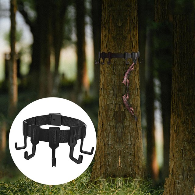 Multi Hook Camping Tree Stand Strap Gear Hanger for Quiver Backpack Fishing shamjiam Ganchos para árboles