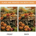 thumbnail image 2 of Fall Barn Pumpkin Thanksgiving Garden Flag Autumn Harvest Fruit Sunflower Seasonal Holiday Outdoor Decor House Flag 28×40 inch, 2 of 6
