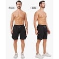thumbnail image 2 of Pack de 3 pantalones cortos de gimnasio 2 en 1 OCYMA para hombre con bolsillos de 18 cm, 2 of 7