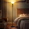 thumbnail image 4 of NATYSWAN Floor Lamp for Living Room, 72" Modern Bedroom Standing Lamp with 8W LED Bulb, 3000K Eye Protection Torchiere for Bedroom, Office, Living Room (Red Brown), 4 of 7