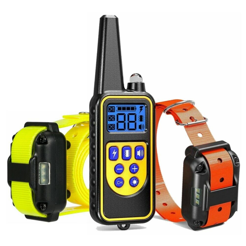 880 Yard Remote Control Electric Dog Shock Training Collar IP67 Depth