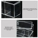 thumbnail image 4 of Caja de almacenamiento de escritorio de acrílico transparente | Contenedor rectangular apilable a prueba de polvo para joyas, hisopos de algodón, accesorios para el cabello | Soporte de tocador que, 4 of 7