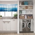 thumbnail image 5 of LALILO Kitchen Curtain Valance Sun And Sea Ocean Sea Sun Rod Pocket Window Curtain 52"x 18" Set of 2, 5 of 5