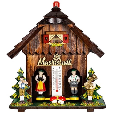 German Black Forest Weather House Musikstadl TU 842$$Garden & Patio