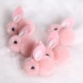 thumbnail image 3 of Bunny Toys DIY hecho a mano conejito de Pascua azul gris decoraciones de Pascua (rosa) Ehuebsd libre de BPA, 3 of 7
