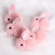 thumbnail image 3 of Juguetes De Conejito Bunny Toys DIY hecho a mano conejito de Pascua azul gris decoraciones de Pascua (rosa) Likrtyny libre de BPA, 3 of 7