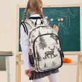 thumbnail image 7 of FORMRS Unisex School Backpack 17" Student Travel Bag with Laptop Compartment, Beige Deer, 7 of 7