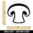 thumbnail image 2 of Sliced Mushroom Food Self-Inking Rubber Stamp Ink Stamper - Green Ink - Mini 1/2 Inch, 2 of 7