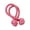 Pink, variant on Knotted Button Hair Tie Set,Knot Scrunchies Elastic Rubber Band Hair Ropes For Women,High Ponytail Tie Hair Rope Stretchy Thickened Durable For Thick And Long Hair