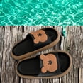 thumbnail image 6 of Bear Slippers Open Toe Shower Shoes Slides Women for Party Showering Cooking Black of 40 To 41, 6 of 8