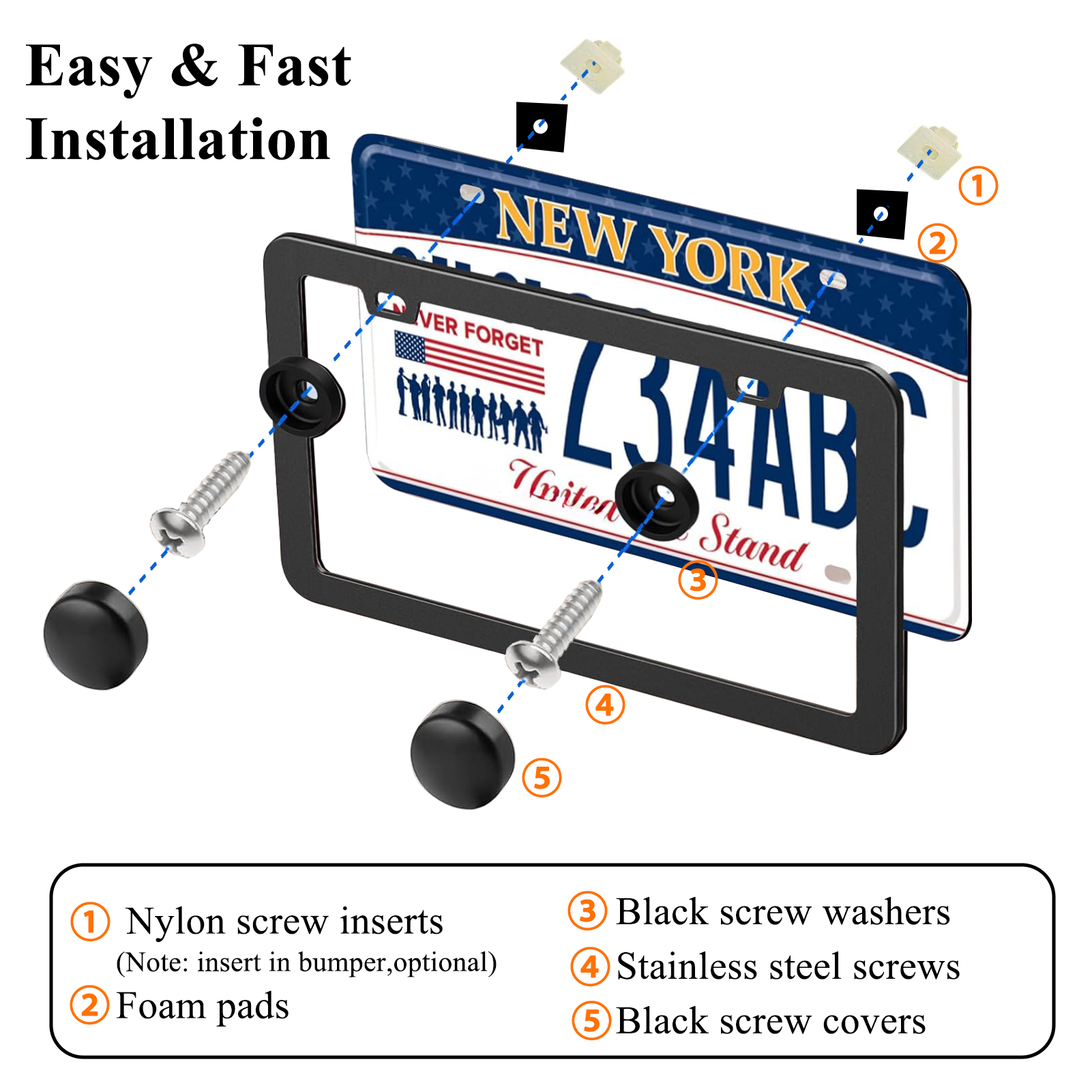 Cyrico Stainless Steel License Plate Frames photo 2
