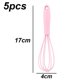 thumbnail image 2 of Silicone Whisk,kitchen Tool,5pcs Mini Silicone Whisks For Cooking,high, 2 of 3