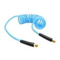 thumbnail image 2 of Interstate Pneumatics HR74-015S Clear Blue Polyurethane Recoil Hose 1/4" x 15 feet Swivel Fittings, 2 of 5