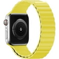 thumbnail image 3 of Magnetic Silicone Loop Band Compatible with Apple Watch Bands 38mm 40mm 41mm 42mm 44mm 45mm, Adjustable Loop Strap Soft Silicone Sport Wrist Band for Apple Watch Series 7 45 mm Series SE 6 5 4 3 2 1, 3 of 6