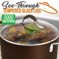 thumbnail image 5 of NutriChef 5 Quart Dutch Oven Pot Non-Stick Kitchen Cookware with See-Through Tempered Glass Lids, 5 of 7