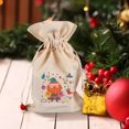 thumbnail image 4 of Fabric Storage Organizer Spring Decor Packaging Bag Bead Cotton Printing Cartoon Pattern Cotton Sack Apple Candy Gift Bag Bedding Storage,Closet Organizer,Foldable Storage,Drawstring Storage Bag,Quil, 4 of 5