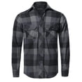 thumbnail image 1 of FashionOutfit Men's Casual Plaid Flannel Woven Long Sleeve Button Down Shirt, 1 of 1