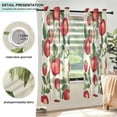thumbnail image 3 of Yayeee Window Curtains Set of 2 for Living Room Light Filtering 63"x52", Apple Leaves Pattern, 3 of 7