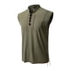 thumbnail image 2 of 2025 Camisa hippie de playa sin mangas para hombre - Mezcla de lino, cuello alto, ligera - Boho veraniego, S-XXL, 2 of 5
