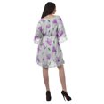 thumbnail image 4 of Moomaya Robe d'Été pour Femmes, Grande Taille, Kimono Aguichant Imprimé, Mini-Robe, 4 of 6