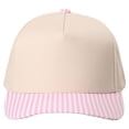 thumbnail image 2 of Summer Hot Sales Under $5 Headwear Snapback Trucker GIJNRIUIUA Two Tone Plaid Brim Baseball Cap Adjustable Curved Bill Trucker Hat Lightweight Front Check Visor Dad Hat for Outdoor Daily Wear, 2 of 3
