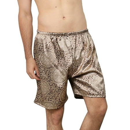 

Men s Summer Sleepwear Short Printed Pant Casual Straight Elastic Waists Shorts Comfortable Pajama Pant Small Pajamas for Women