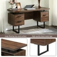 thumbnail image 4 of Harper & Bright Designs Computer Desk with Storage Drawers Writing Study Table with Hanging Letter-size Files, 59 inch, 4 of 9