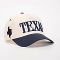 thumbnail image 2 of HuangHuanChen Trucker Hats Blank Hats Adjustable Baseball Caps for Men and Women TEXAS Letter Embroidered Two Tone Baseball Cap Unisex Casual Sports Sun Hat Navy A, 2 of 5