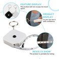 thumbnail image 2 of SHISUYAN Portable White ABS Plastic Tape Measure for Measuring with Excellent Durability 3Pcs, 2 of 8