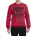 thumbnail image 2 of Burt Macklin Parks and Recreation Pop Unisex Crewneck Graphic Sweatshirt, Vintage Heather Red, X-Large, 2 of 3