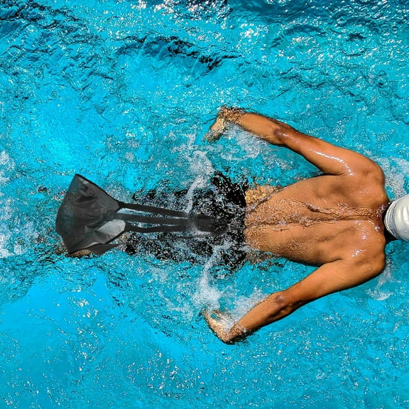 AURARMLET Swim Parachute for Strength Training Black Neoprene Adults 1Pack