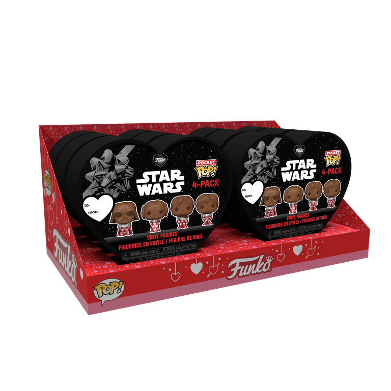 【正規品】 Funko pop! スターウォーズ 4パック バレンタイン 限定版 FUNKO Star Wars Valentines Day Heart Figure: Mandalorian Pocket