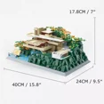 thumbnail image 3 of Modular Building Blocks Set for Pennsylvania Fallingwater Villa MOC Bricks Toys 1220pcs, 3 of 6