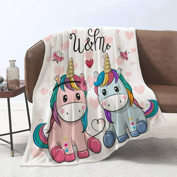 Unique Print Blanket Throw Comfortable Warm Velet Plush Fluffy Throw Blanket Perfect Gift for Couch Sofa or Bed 50"(Width) x 80"(Length)