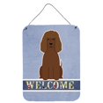 thumbnail image 1 of "Treasures Irish Water Spaniel Welcome Lámina metálica, 16 x 12, multicolor" Caroline's Treasures BB5644DS1216, 1 of 1