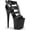 Blk Faux Leather/Blk Matte, variant on Women's Pleaser Flamingo 858 Platform Sandal