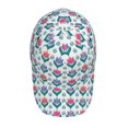 thumbnail image 4 of Naloa Original Classic Low Profile Hat Men Women Baseball Cap Dad Hat Adjustable Unconstructed Tulips Flowers Print Cap, 4 of 9