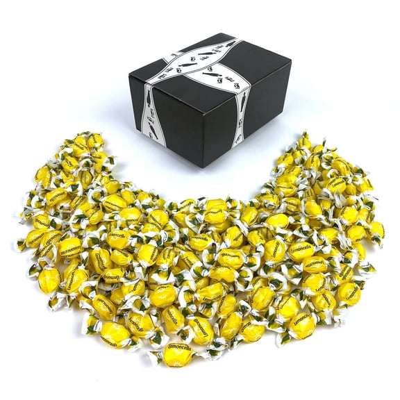Fida (Formerly Perugina) Lemoncella Premium Filled Hard Candies - Indulge in Zesty Bliss with a 2 Lb Bag, Presented in a Stylish Blacktie Box