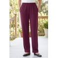 thumbnail image 2 of Woman Within Plus Size 7-Day Straight-Leg Elastic-Waist Stretchy Knit Pant, 2 of 6