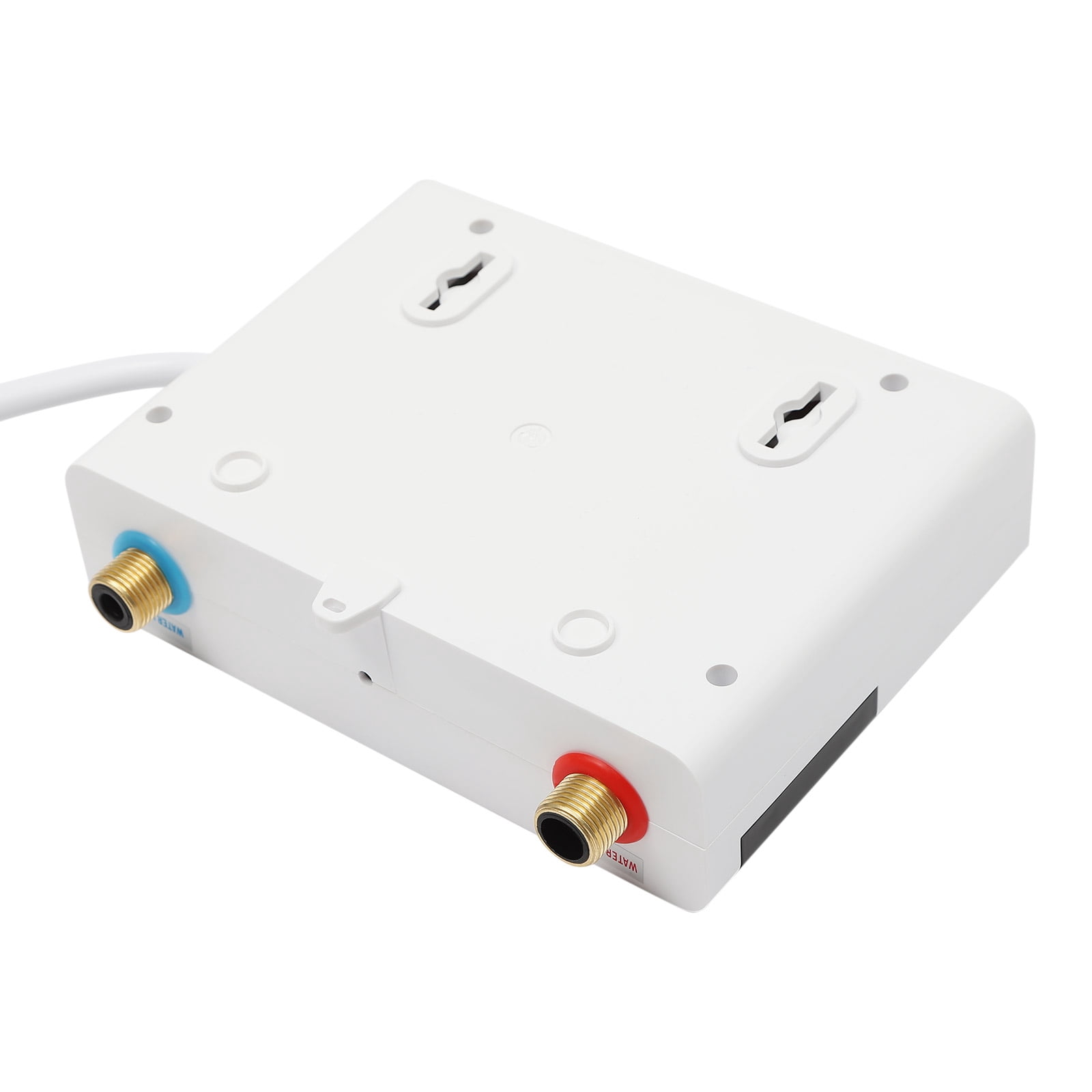 Mini Electric Tankless Water Heater, 110V Instant Digital Hot Water Heater with Remote Control Touch Display Screen for Kitchen White