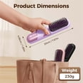 thumbnail image 2 of EGNMCR Hair Straightener Brush Portable Mini Hair Straightening Brush With 4 Temperature Settings LED Display USB Rechargeable Fast Heating Hairs Brush For Travel Straightening Comb, 2 of 8