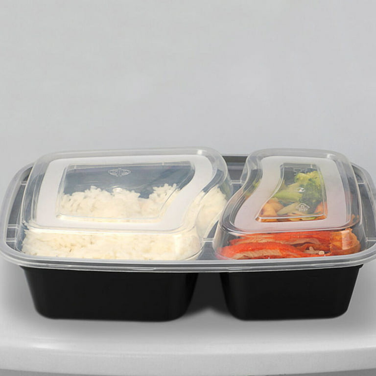 20PCS Disposable Bento Box for Restaurants, Shopping Malls