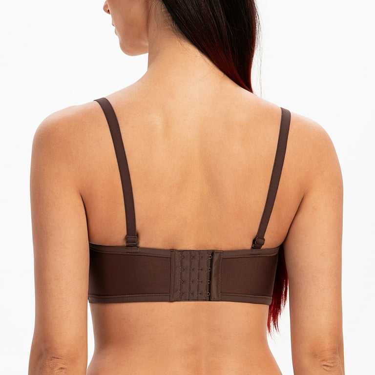 MELENECA Women's Strapless Bra for Large Bust Back Smoothing